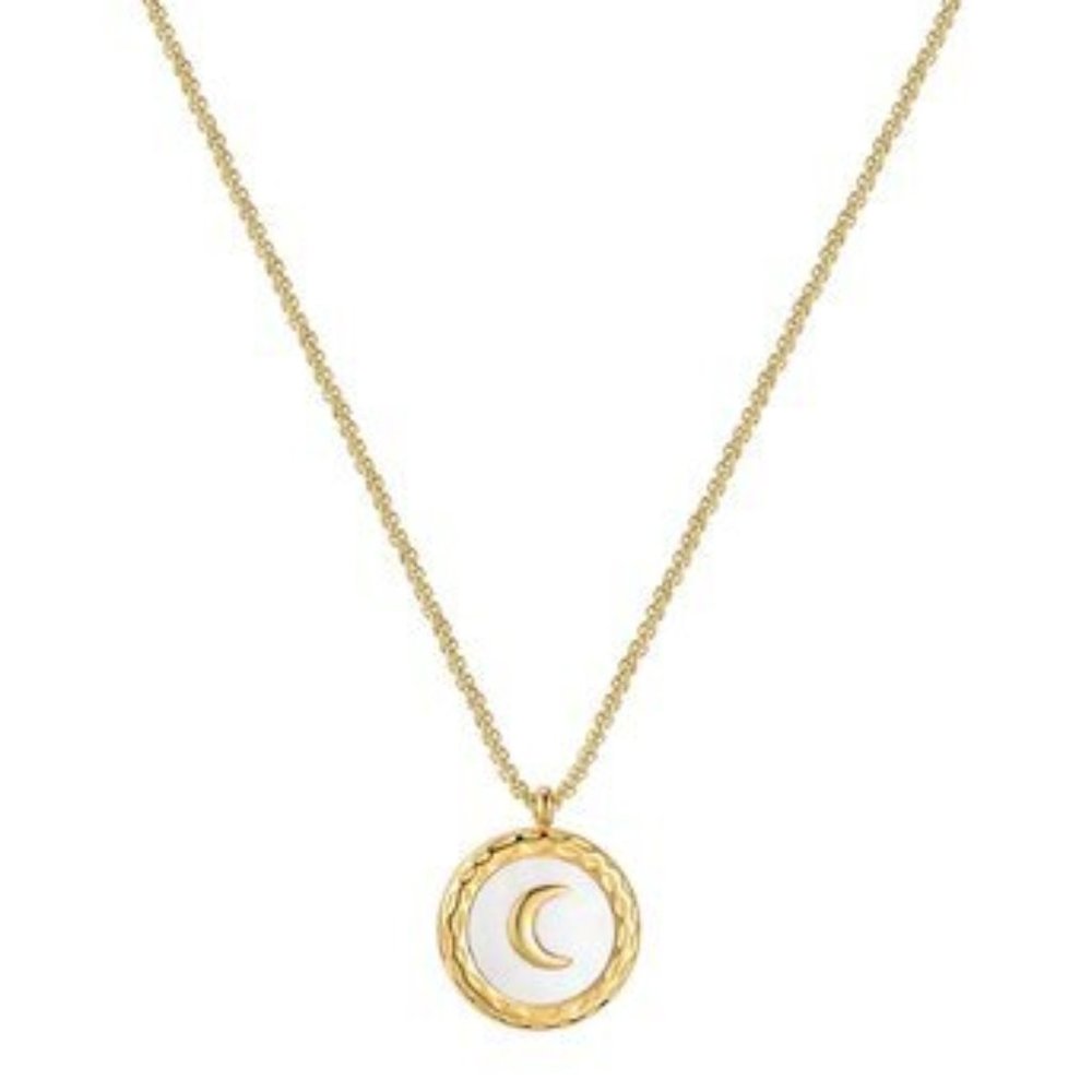 Set 18K Gold Plated Waterproof Crescent Moon
